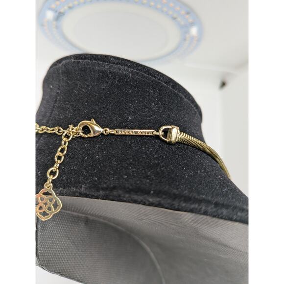 Kendra Scott Starla Y Necklace Gold With Druzy 24.5" Adjustable Lobster Clasp - Picture 8 of 10
